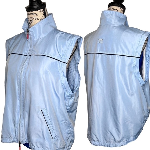 Y2K Oleg Cassini Sport Convertible Windbreaker Jacket Size XLP Removable Sleeves - Picture 2 of 16